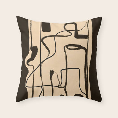 Abstract line art 133 Throw Pillow Gallery Image 4