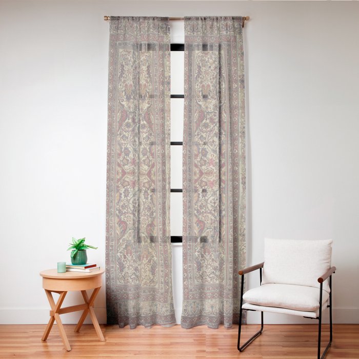 Lavar Kirman Southeast Persian Rug Print Window Curtain Gallery Image 20