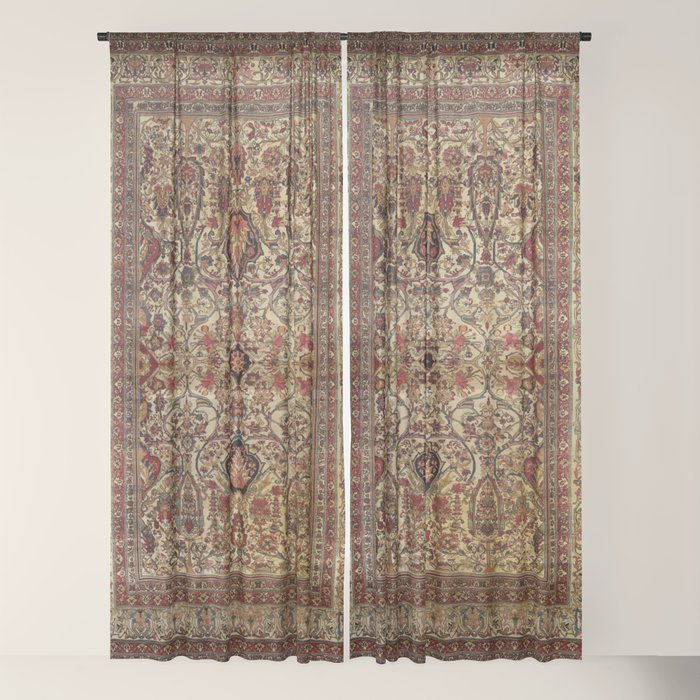 Lavar Kirman Southeast Persian Rug Print Window Curtain Gallery Image 18