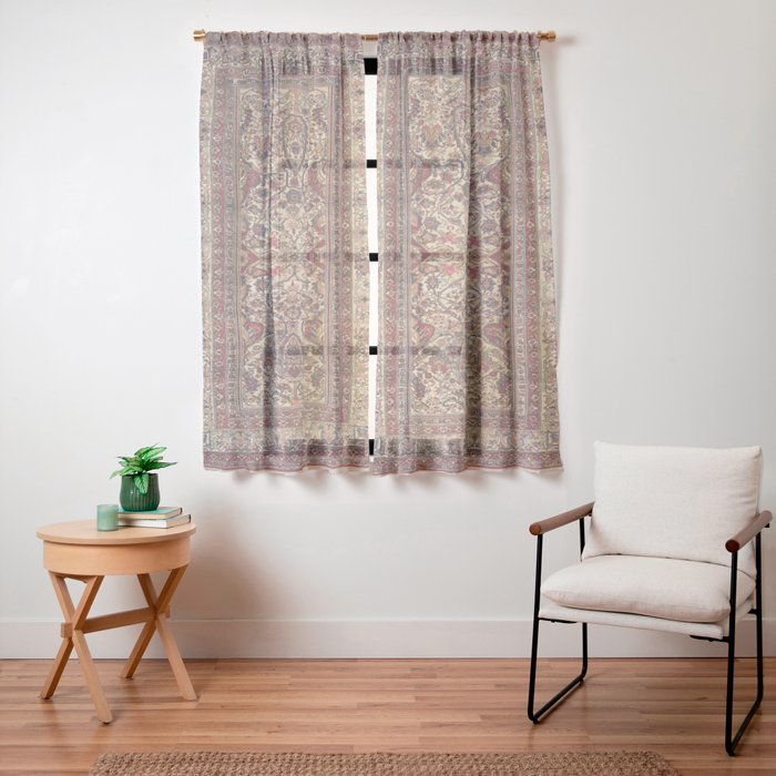 Lavar Kirman Southeast Persian Rug Print Window Curtain Gallery Image 19