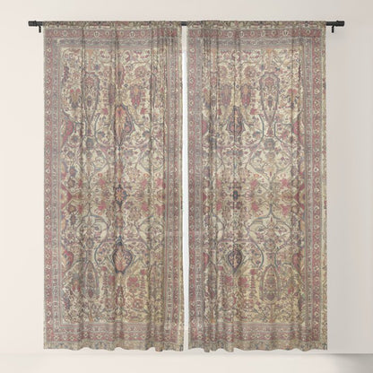 Lavar Kirman Southeast Persian Rug Print Window Curtain Gallery Image 21