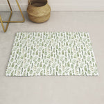 Watercolor leaves Rug Gallery Image 1