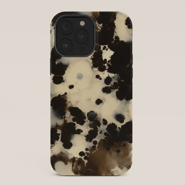 Black and White Tortoiseshell Pattern iPhone Case Gallery Image 36