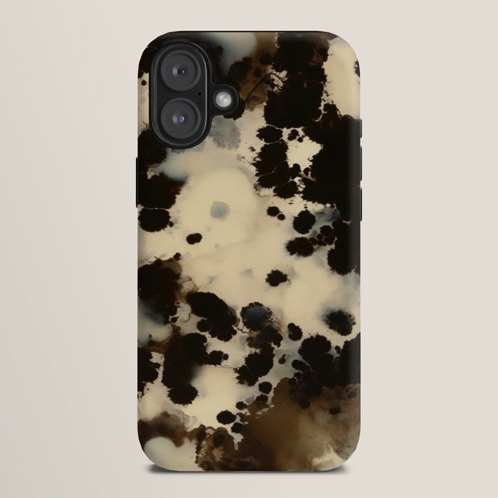 Black and White Tortoiseshell Pattern iPhone Case Gallery Image 10