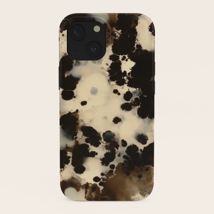 Black and White Tortoiseshell Pattern iPhone Case Gallery Image 38