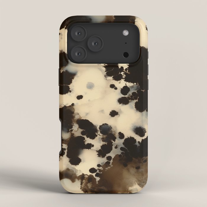 Black and White Tortoiseshell Pattern iPhone Case Gallery Image 4