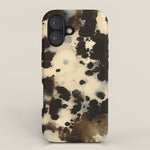 Black and White Tortoiseshell Pattern iPhone Case Gallery Image 1