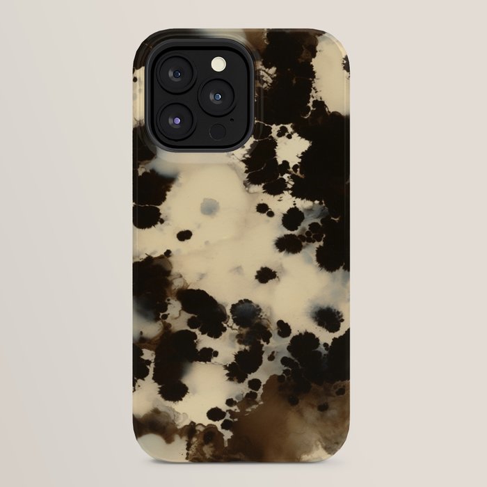 Black and White Tortoiseshell Pattern iPhone Case Gallery Image 24