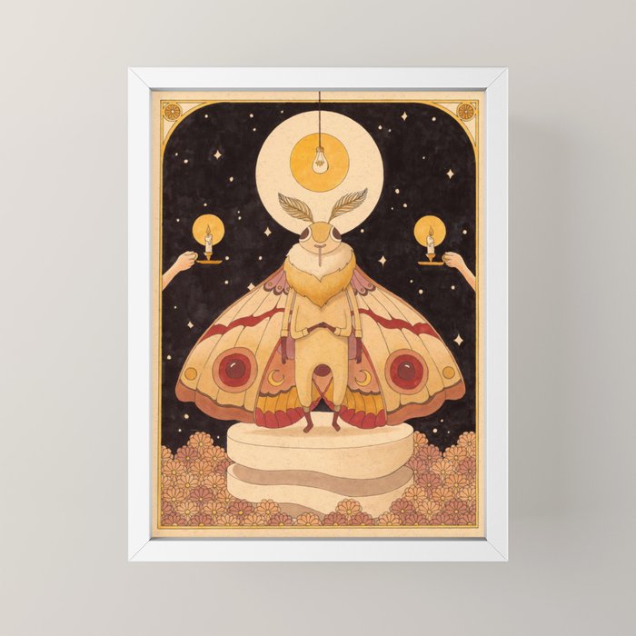 Moth Man Mini Art Print Gallery Image 4