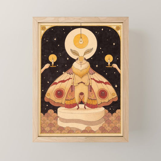 Moth Man Mini Art Print Gallery Image 1