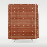 Heddle in Rust Shower Curtain Gallery Image 1