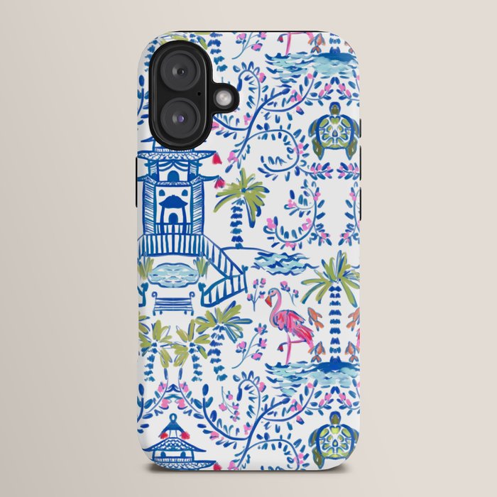 Colorful Coastal Chinoiserie iPhone Case Gallery Image 14