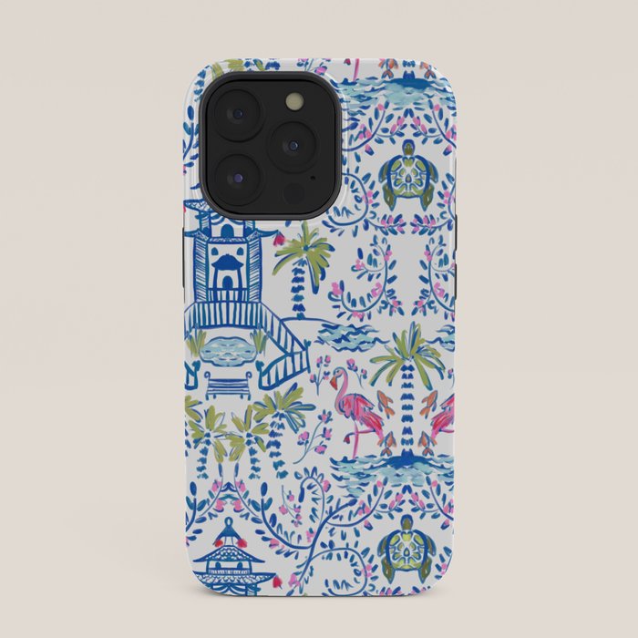 Colorful Coastal Chinoiserie iPhone Case Gallery Image 35