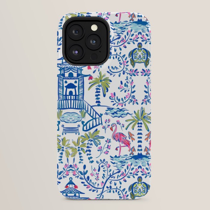 Colorful Coastal Chinoiserie iPhone Case Gallery Image 32