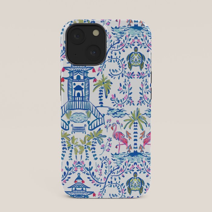 Colorful Coastal Chinoiserie iPhone Case Gallery Image 33