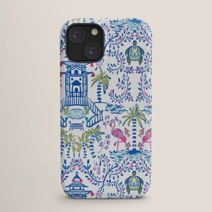 Colorful Coastal Chinoiserie iPhone Case Gallery Image 17
