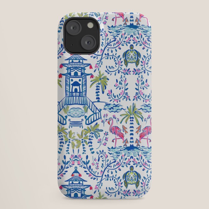 Colorful Coastal Chinoiserie iPhone Case Gallery Image 18