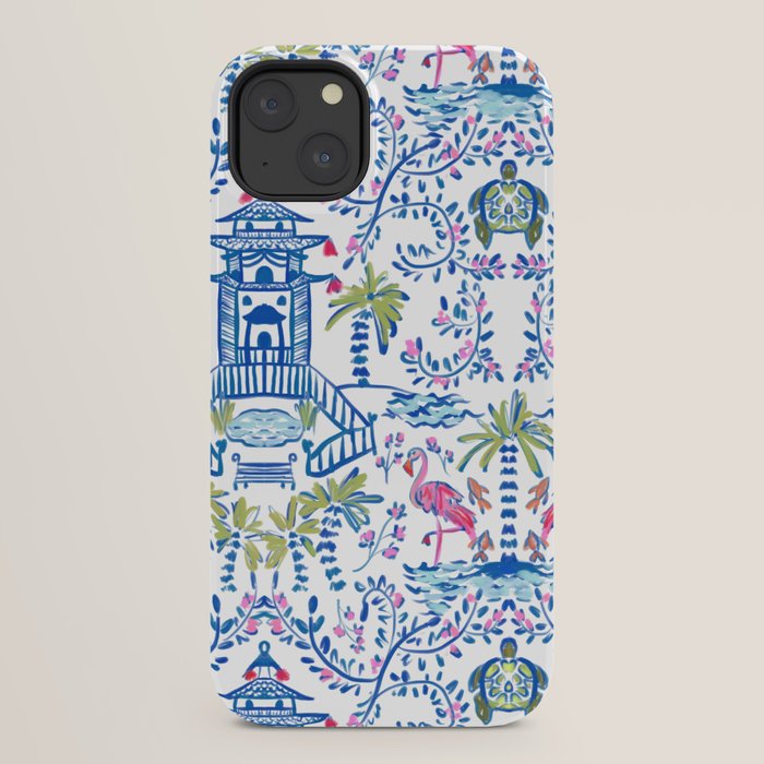Colorful Coastal Chinoiserie iPhone Case Gallery Image 22