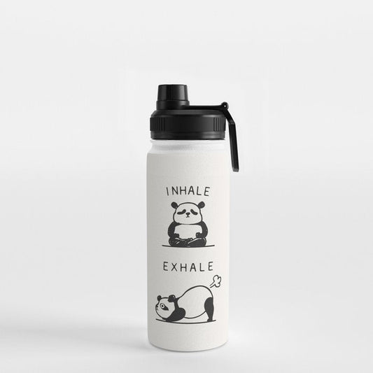 Inhale Exhale Panda Water Bottle Gallery Image 2