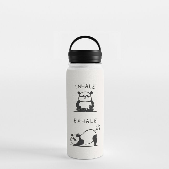 Inhale Exhale Panda Water Bottle Gallery Image 3