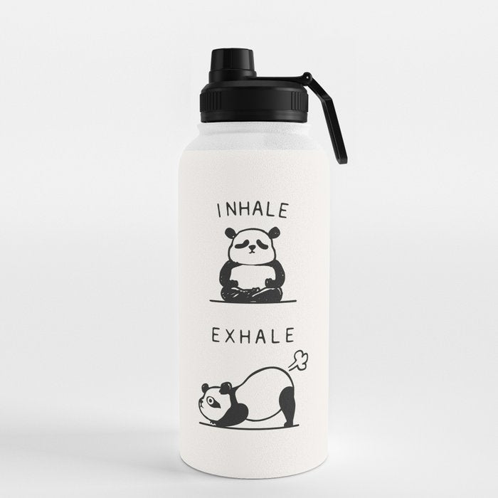 Inhale Exhale Panda Water Bottle Gallery Image 5