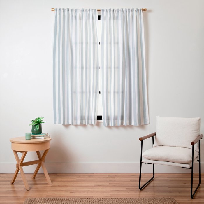 CoastL Stripe . Blue Window Curtain Gallery Image 11