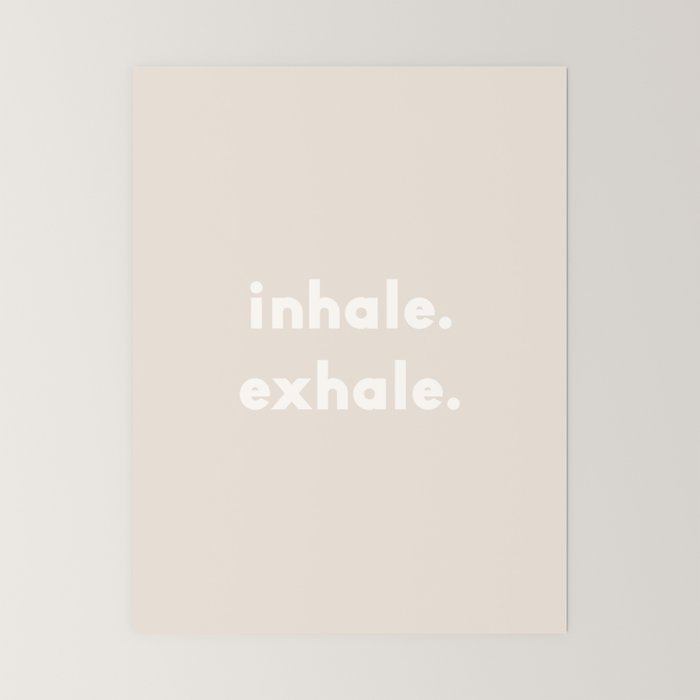inhale exhale âÂ neutral Mini Art Print Gallery Image 6