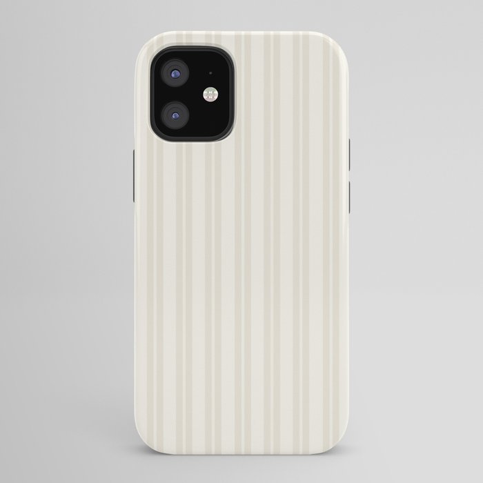 Pale Neutral Classic Double Stripe Pattern iPhone Case Gallery Image 42