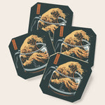 The Great Wave of Coffee Coaster Gallery Image 1