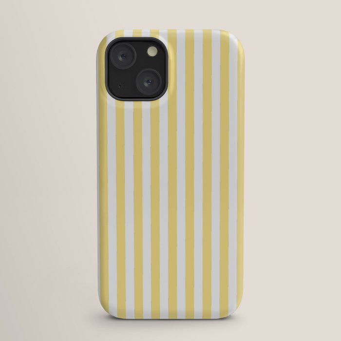 Modern geometrical baby yellow white stripes pattern iPhone Case Gallery Image 17