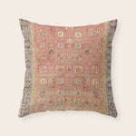 Antique Turkish Coral Koum Kapi Throw Pillow Gallery Image 1