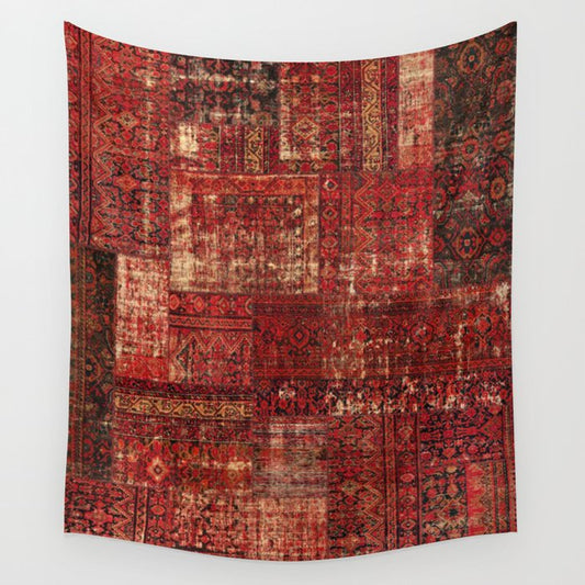 Oriental Heritage Moroccan Collage Design Wall Tapestry Gallery Image 2
