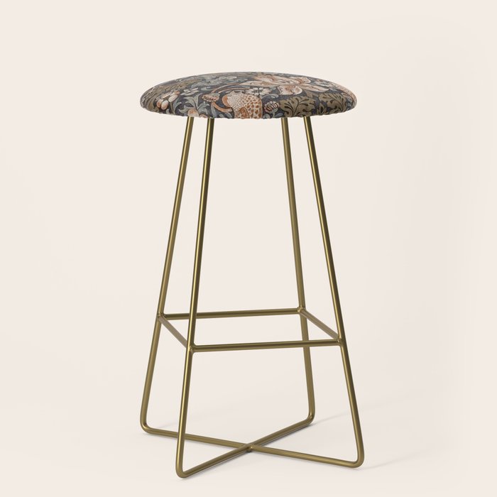 Strawberry thief, William Morris Stool Gallery Image 2