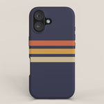 Vintage Retro Stripes iPhone Case Gallery Image 1