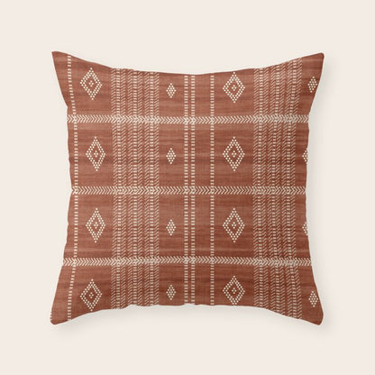 Musa in Rust Throw Pillow Gallery Image 4