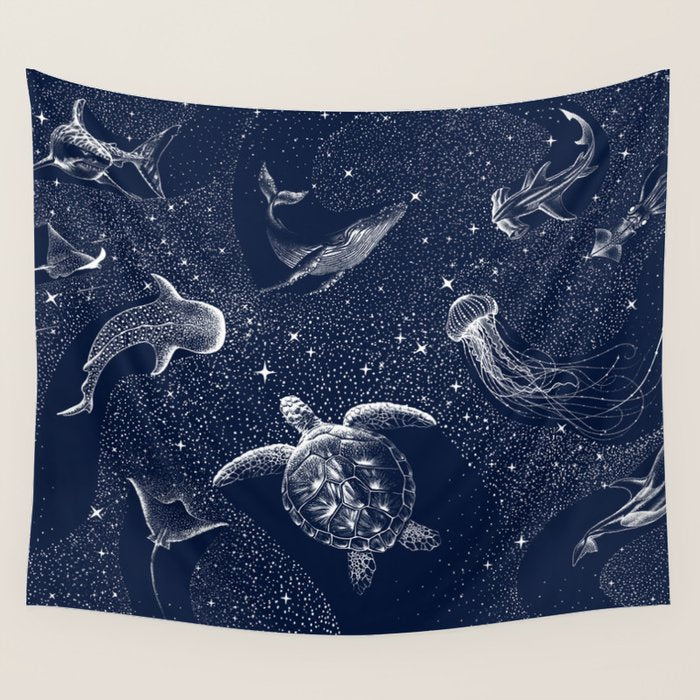 Cosmic Ocean Wall Tapestry Gallery Image 1