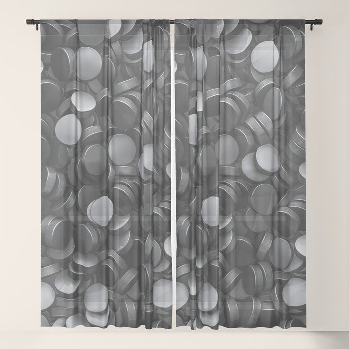 Hockey pucks Window Curtain Gallery Image 17