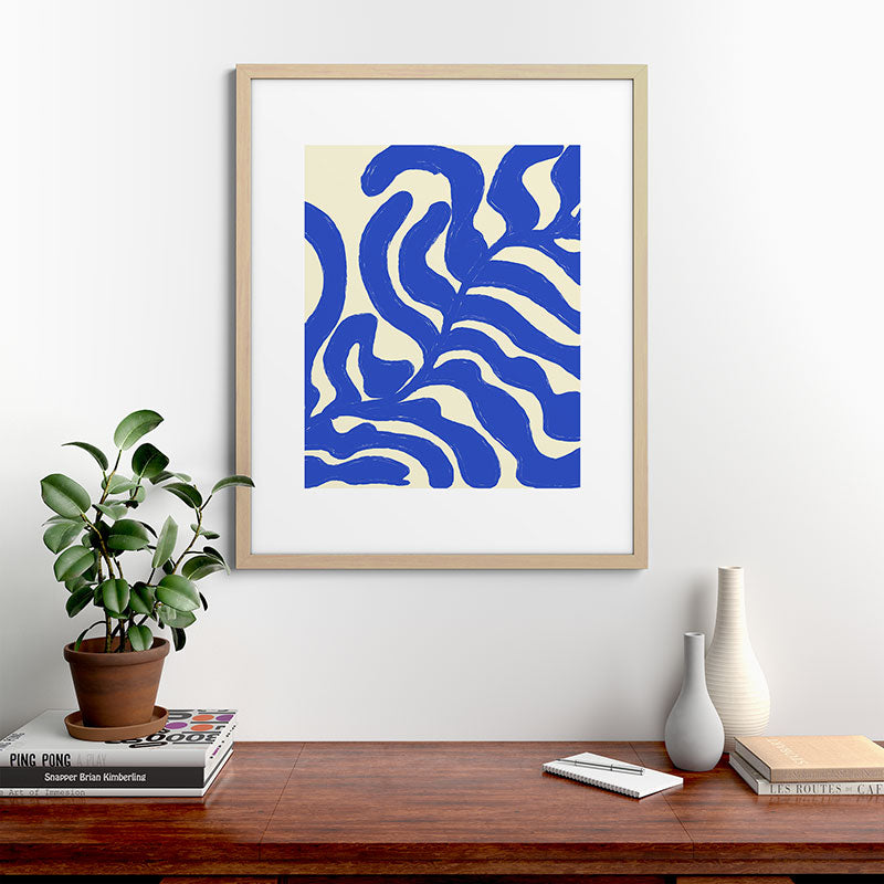matisse blue leaves Framed Art Print Gallery Image 67