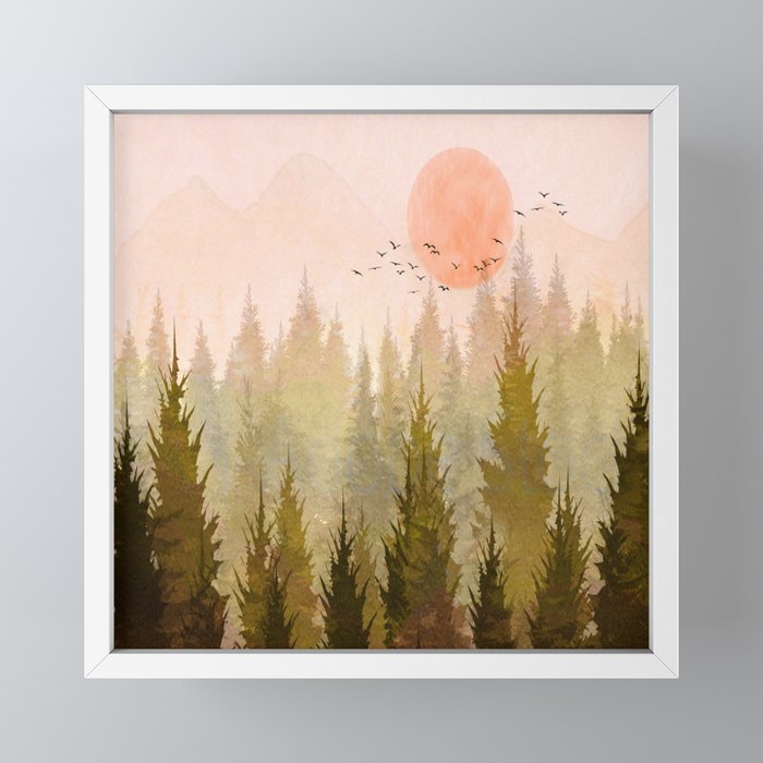 Hill Morning Mini Art Print Gallery Image 4