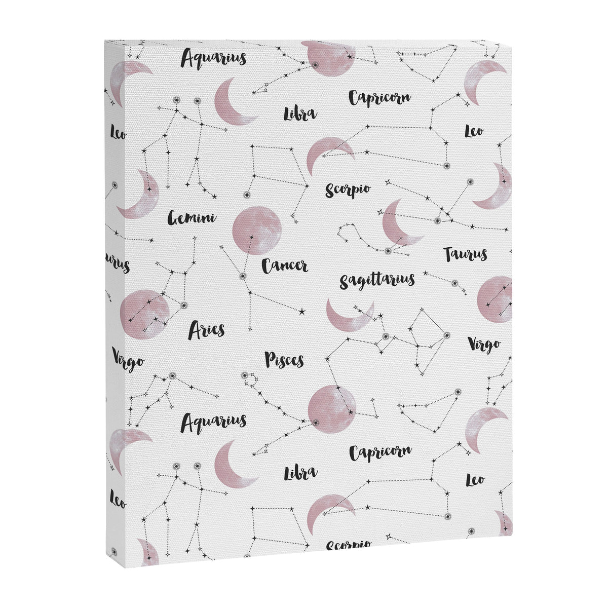 Pink Moon and Constellations Canvas Print Gallery Image 8