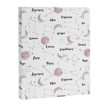 Pink Moon and Constellations Canvas Print Gallery Image 8