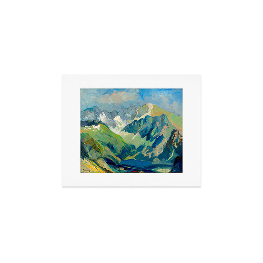 Mountain Landscape Oil Painting Art Print Gallery Image 1