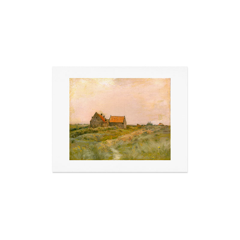 october day antique oil painting Art Print Gallery Image 3