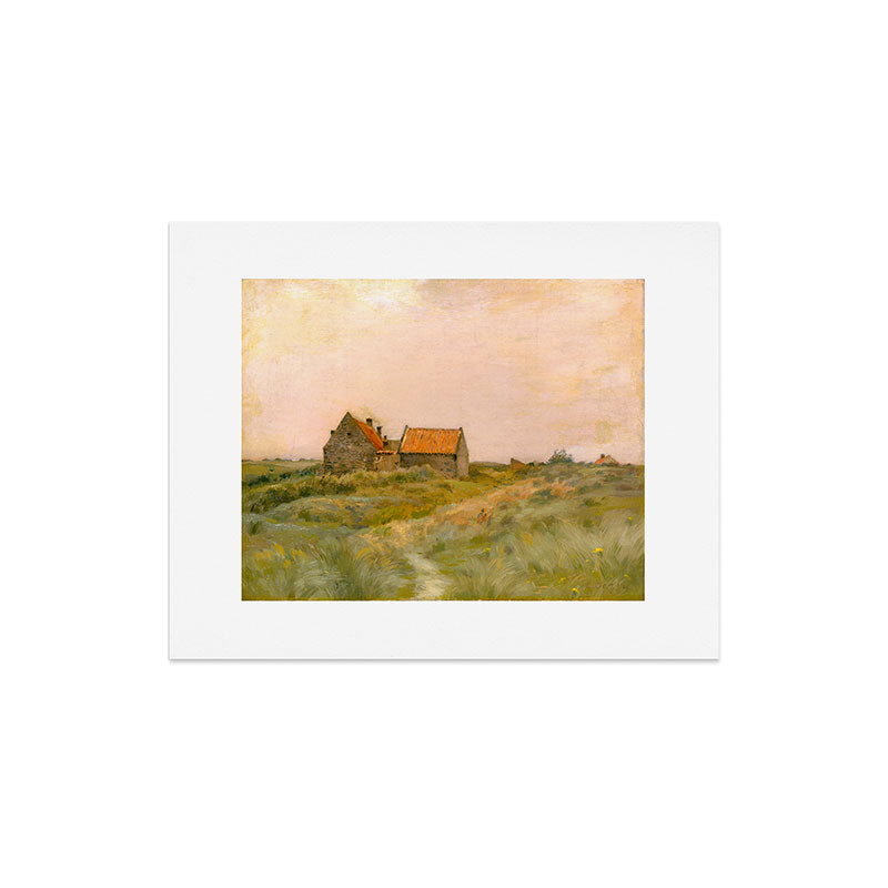 october day antique oil painting Art Print Gallery Image 4