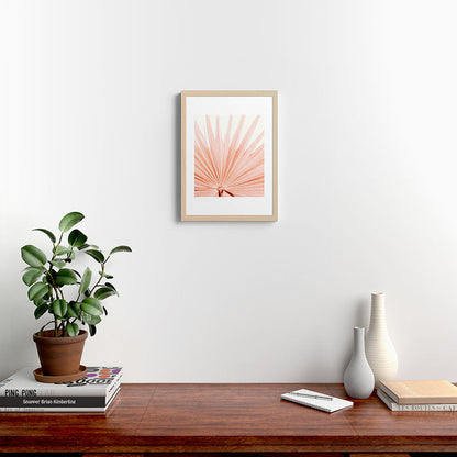 Blush Pink Fan Palm Framed Art Print Gallery Image 17