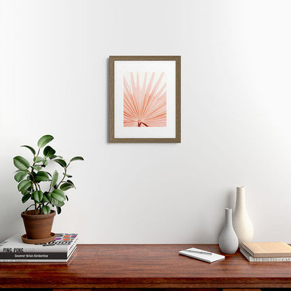 Blush Pink Fan Palm Framed Art Print Gallery Image 39