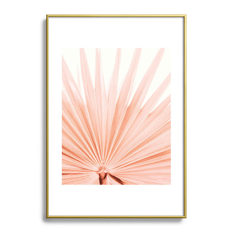 Blush Pink Fan Palm Framed Art Print Gallery Image 90
