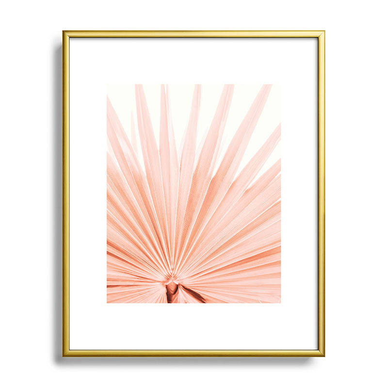 Blush Pink Fan Palm Framed Art Print Gallery Image 88