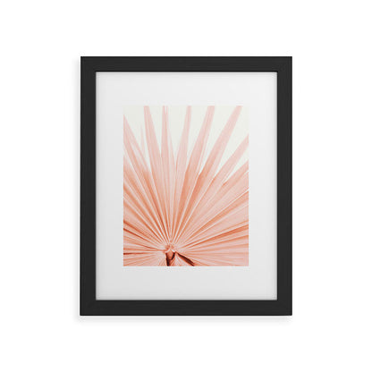 Blush Pink Fan Palm Framed Art Print Gallery Image 30