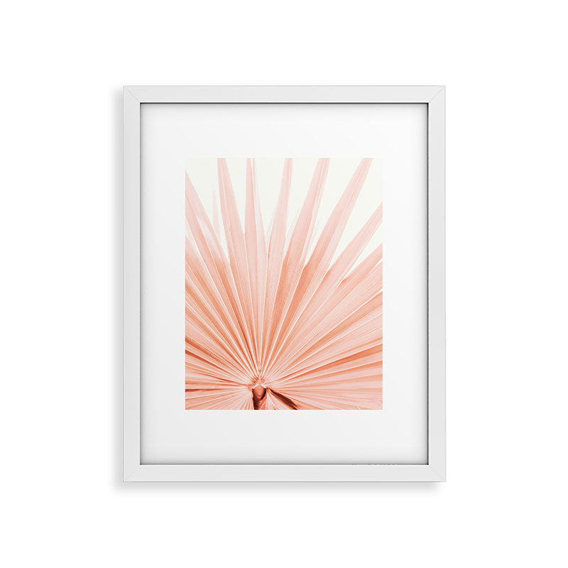 Blush Pink Fan Palm Framed Art Print Gallery Image 25